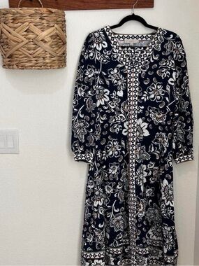 LOFT Dress - Navy Blue Women Size 4P